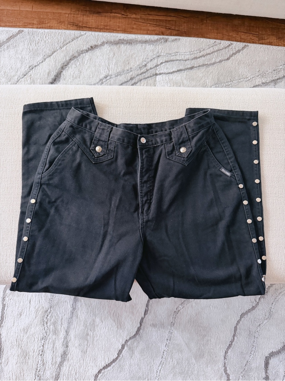 Vintage Rockies Black Studded Jeans